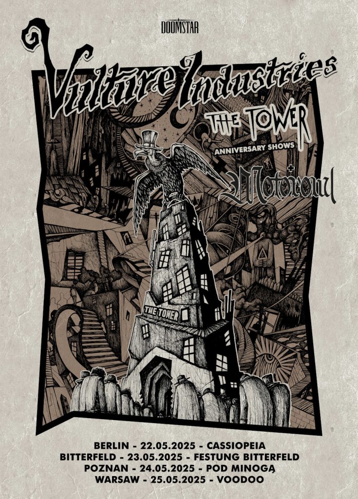 Vulture Industries anniversary tour poster